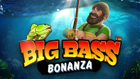 Big Bass Bonanza met visser en grote vis