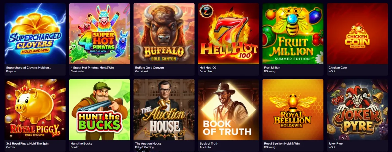 Meer dan 8.000 spellen: slots, live en tafels bij Winbeast Casino